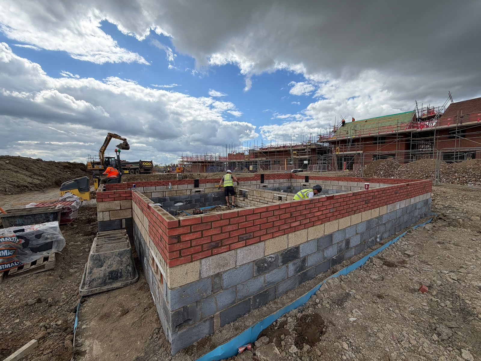 Footings and substructure brickwork by Cozma MD near Rushden Lakes, Rushden NN10